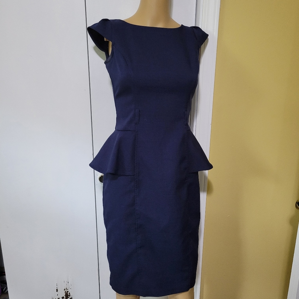 XOXO Navy Blue Dress Sz 1/2
